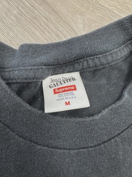 SS19 Supreme x Jean Paul Gaultier Tee 'Black' • Pre-Owned [7618] - view 2