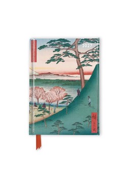 Flame Tree - Utagawa Hiroshige: Meguro 2027 Luxury Pocket Diary Planner - Week to View - DIA2027-P13