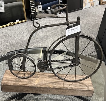 Vintage Metal Bike Sculpture