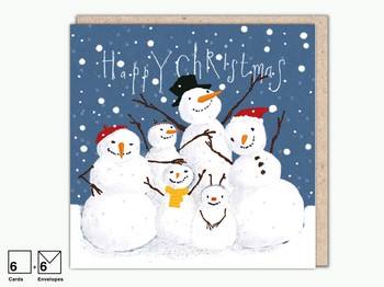 Paperbird - 6 Snowfolk Christmas Cards WX991