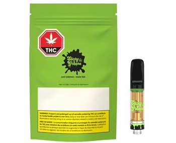 Just Greens HIGH THC Liquid Diamonds (Vape Cart) / 1g / Prefilled Vape Cartridge / Hybrid