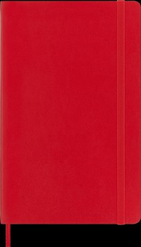 Moleskine - Scarlet Red Large Plain Notebook Soft - TA022