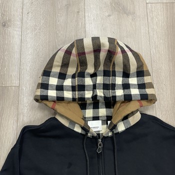 Burberry check-pattern zip-up hoodie - Pre-Owned - view 2