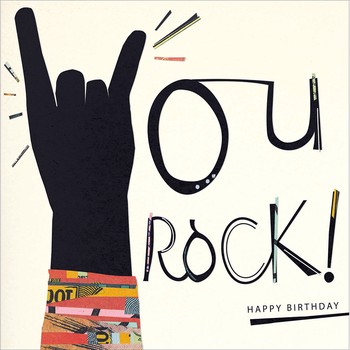 Woodmansterne - Keep On Rockin' - Greetings Card