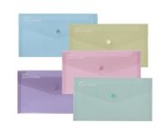 Snopake - GRS ReBorn Polyfile DL Pastel Assorted Stud Wallet - 15908
