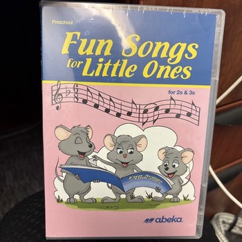 USED ABEKA Fun Songs for LIttle Ones P- K4 BOOK and CD