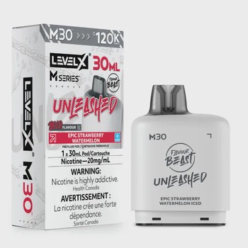 Level X Flavour Beast Unleashed M30 120K Pod - Epic Strawberry Watermelon Iced