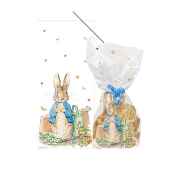 CELLOPHANE GIFT BAGS -PETER RABBIT  - PACK OF 20