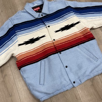 Supreme Tlaxcala Blanket Jacket Light Blue - Pre-Owned - photo 5