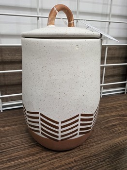 Natural Stoneware Terracotta Pattern - Lg