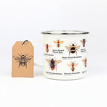 BEE ENAMEL MUG