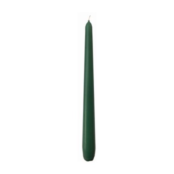 GREEN TAPERED 25CM CANDLES