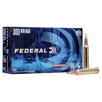 Federal Power Shok Soft Point 300 Win Mag 180gr