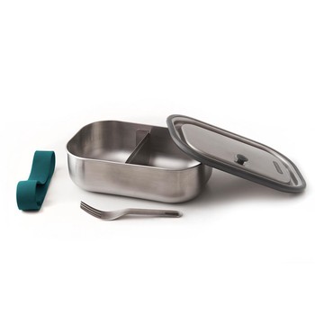 BLACK+BLUM LARGE STAINLESS STEEL LUNCH BOX - OLIVE
