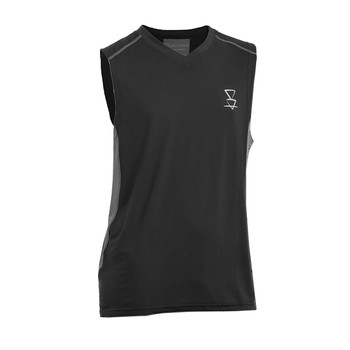 Lonely Track Mohaka Singlet Black & Grey