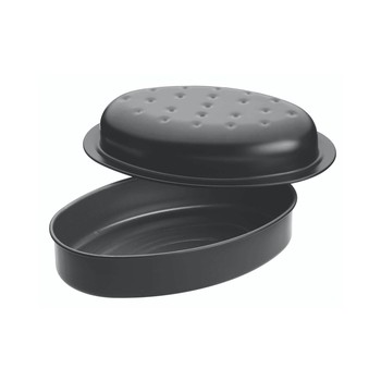 OVAL ROASTER WITH LID 27 CM NON STICK