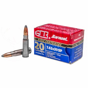 Barnaul Soft Point 7.62x39 125g 20 Rounds