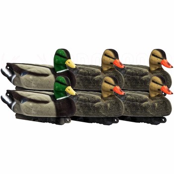 Game On Mallard Flocked Magnum Decoy 6pk 20"