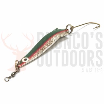 Kilwell Toby Lure - Single Hook - Green / Red / Silver