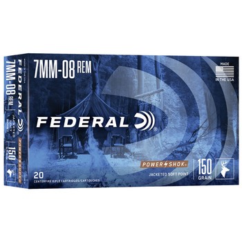 Federal Power Shok Soft Point 7mm-08 150gr