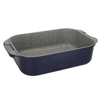 CAST ALUMINIUM ROASTING TIN - METALLIC BLUE
