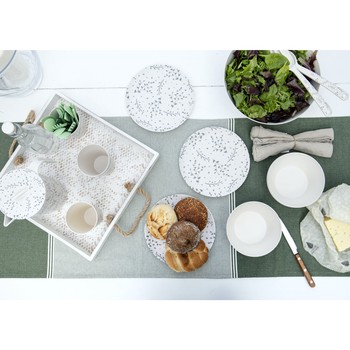 NATURAL ELEMENTS BAMBOO FIBRE PICNIC PLATES - SET OF 4