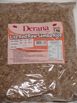 Derana Lite Red Raw Samba Rice 1kg