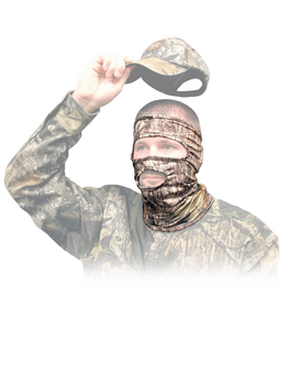 Primos Stretch Fit 3/4 Mask Mossy Oak