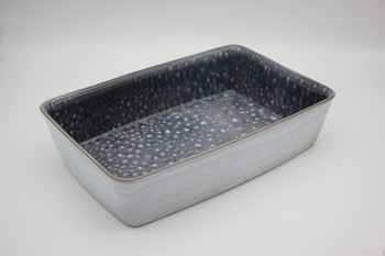 DARK GREY SMALL RECTANGULAR OVEN DISH