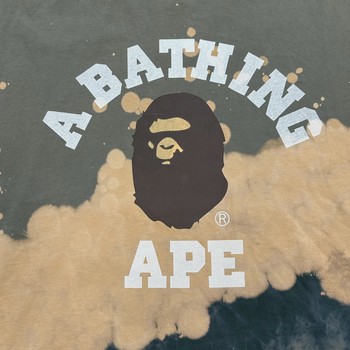 A Bathing Ape (BAPE) Tie-Dye College Relaxed Fit Tee • Pre-Owned [0711] - view 10