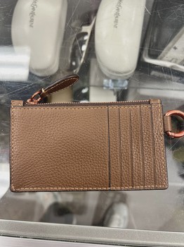 Coach Zip Card Case Saddle Brown • Brand New [4421] - view 2