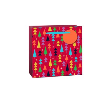 Unique Paper - Xmas Giftbag Christmas Trees Medium GB3/5703