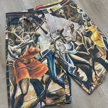 Supreme/Ernie Barnes Baggy Denim Short 'Dance' • Pre-Owned [3030] - view 8