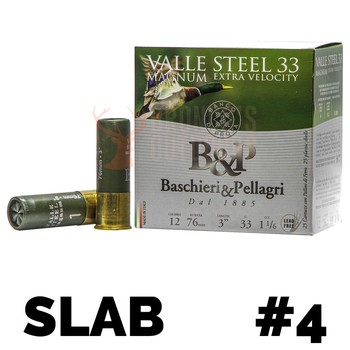 B&P Valle Steel 12g 3" 33g SLAB #4