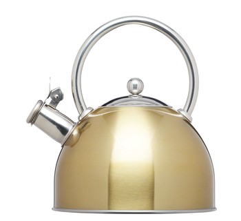 BRASS EFFECT STOVETOP KETTLE -1.4 LITRE