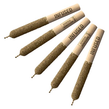 General Admission Citrus Haze Distillate Infused (Pre-Roll) / 2.5g / Infused Pre-Rolls (5) / Sativa