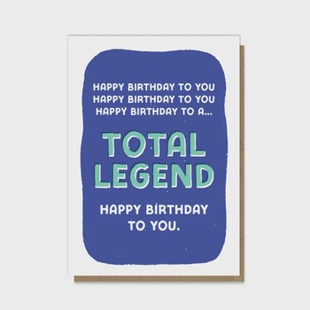 Stormy Knight -Total Legend letterpress card-P&P008