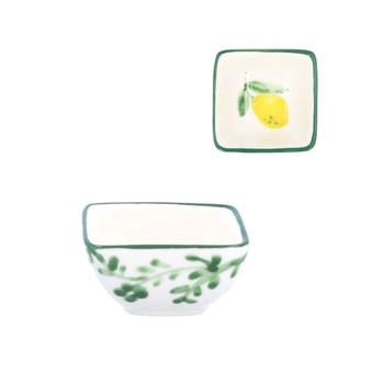 ARTISAN LEMON 8CM SQUARE BOWL