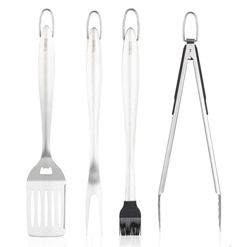 BBQ STAINLESS STEEL 4 PIECE SET