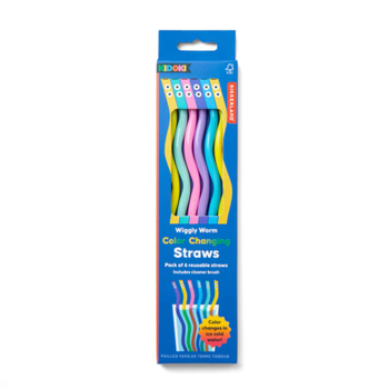 COLOUR CHANGING WIGGLY WORM STRAWS