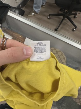 FW22 Supreme Warning Tee 'Yellow' • Pre-Owned [0488] - view 3