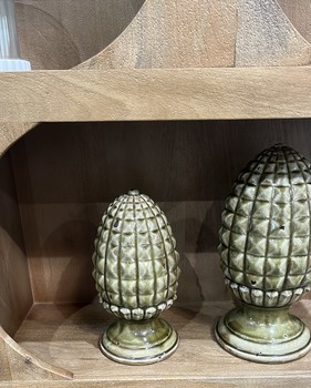 Avocado Green Pineapple Sculpture Small