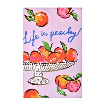 PEACH COTTON TEA TOWEL