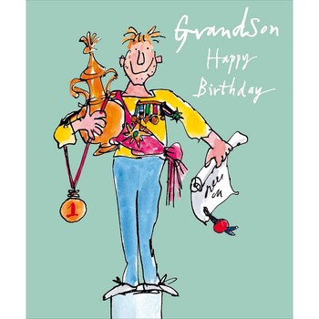 Woodmansterne -P CARDSNGL QUENT GRANDSON Trophy Grandson-641527