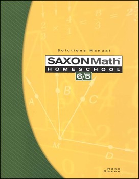 Saxon Math  65 Solutions Manual