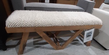 BENICIO BROWN UPHOLSTERED BENCH