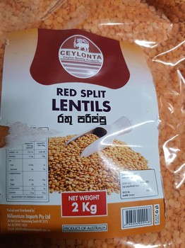 Ceylonta Red Split Lentils 2kg