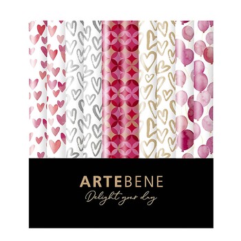 ArteBene-Balloon Hearts Roll Wrap Assort 70x200cm -140538