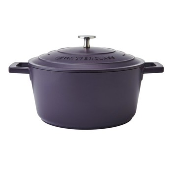 MASTERCLASS NON STICK CASSEROLE - 24CM/4 LITRE -PURPLE