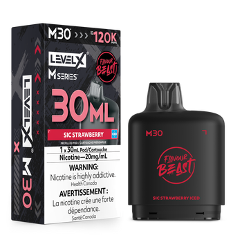 Level X Flavour Beast M30 120K Pod - Sic Strawberry Iced